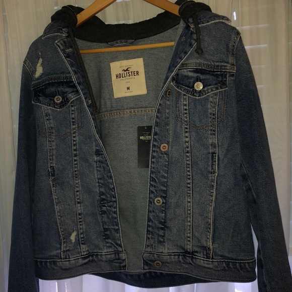 Hollister Jackets & Blazers - Light blue hooded jean jacket Hollister Jackets & Blazers - Light blue hooded jean jacket